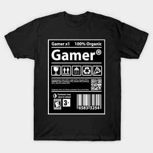 Gamer, Funny Humour Packaging T-Shirt